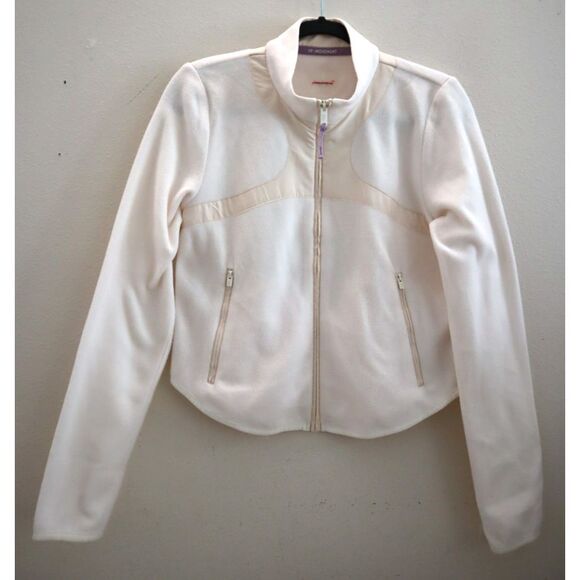 FP Movement OB2070860 Women's Sz S Ivory In The Zone Fleece Zip-Up Jacket - Picture 1 of 10